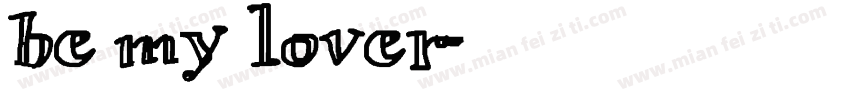be my lover字体转换